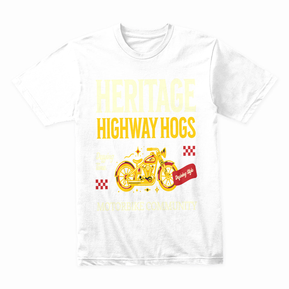 Heritage Highway Hogs – Motorbike Community Classic Rider T-Shirt