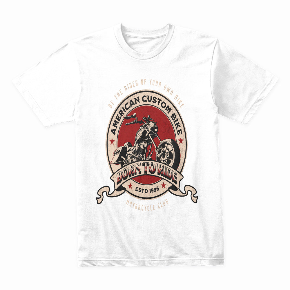 Born to Ride – American Custom Bike Club Vintage Biker T-Shirt