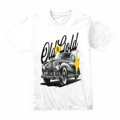 Old & Gold Vintage Classic Car T-Shirt – Timeless Elegance Edition