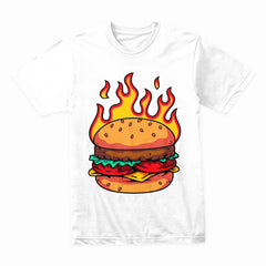 Flaming Burger Shirt