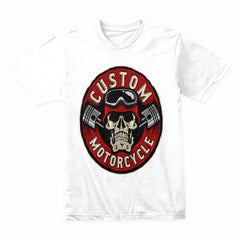 Custom Motorcycle Skull Shirt