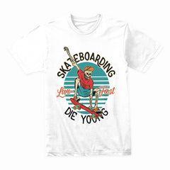 Skeleton Skateboarding Shirt
