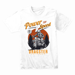 Power Top Speed T-Shirt – Vintage Dragster Motorcycle Racing Tee