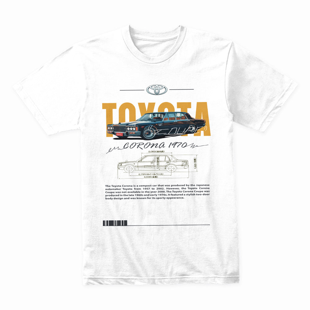 Toyota Corona 1970 T-Shirt – Vintage JDM Classic Edition