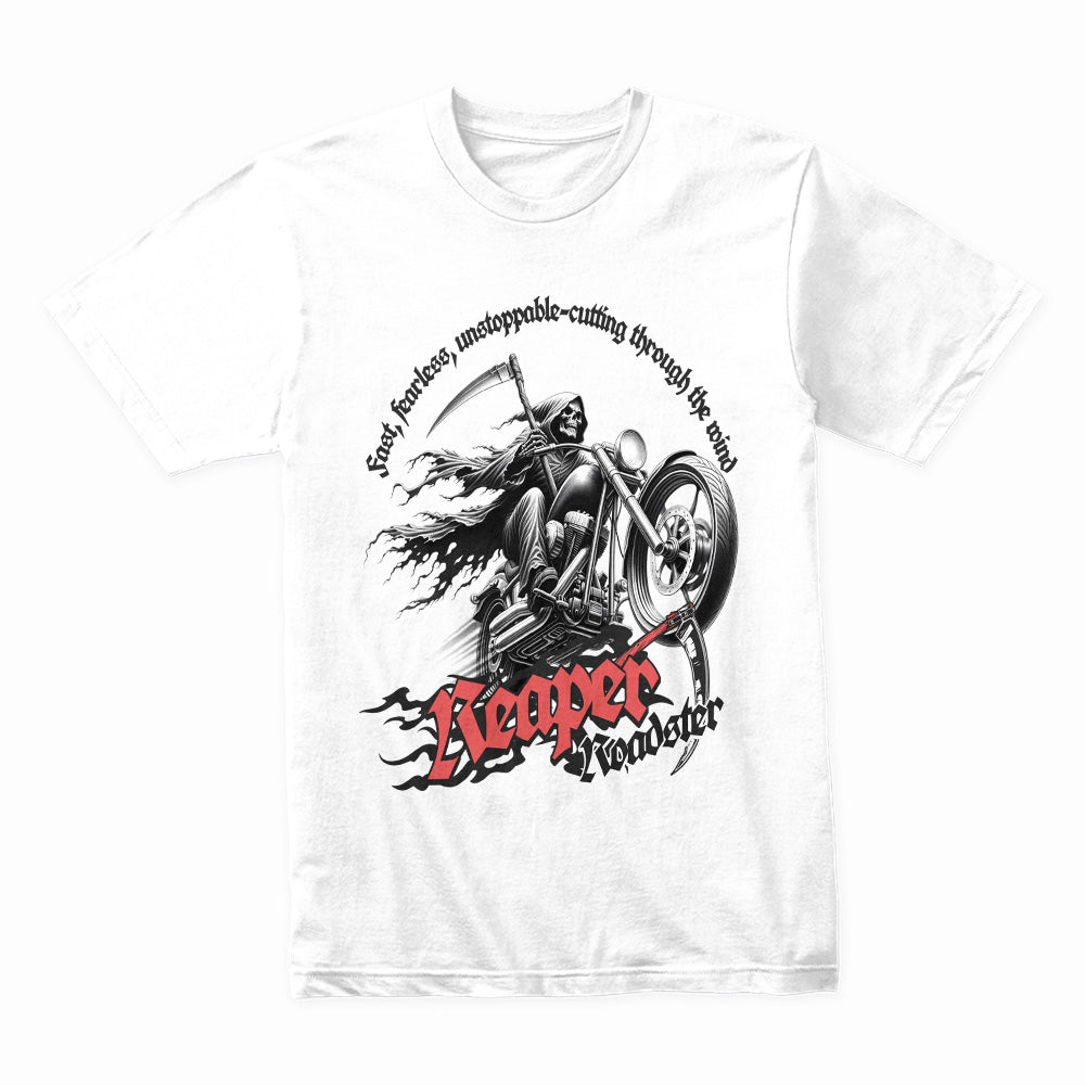Reaper Roadster T-Shirt – Grim Reaper Biker Ride of Doom Tee