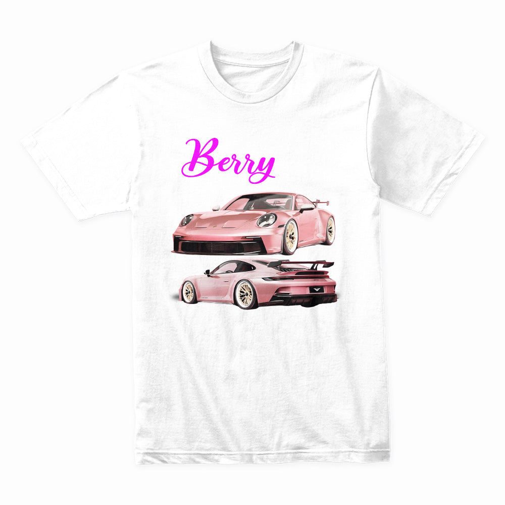 Berry Porsche 911 GT3 RS T-Shirt – Pink Performance Edition