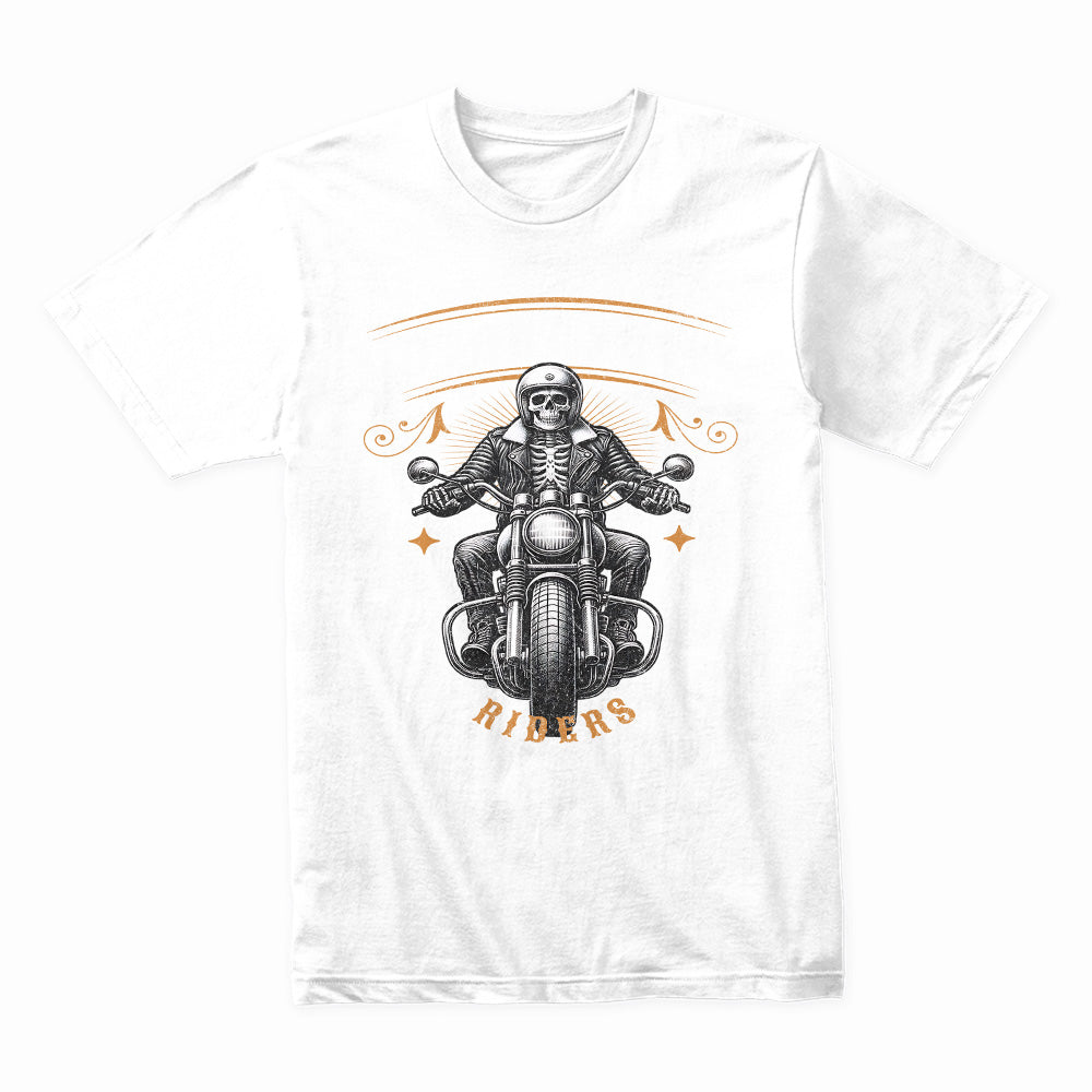 No Ride No Life T-Shirt – Skeleton Biker Club Tee