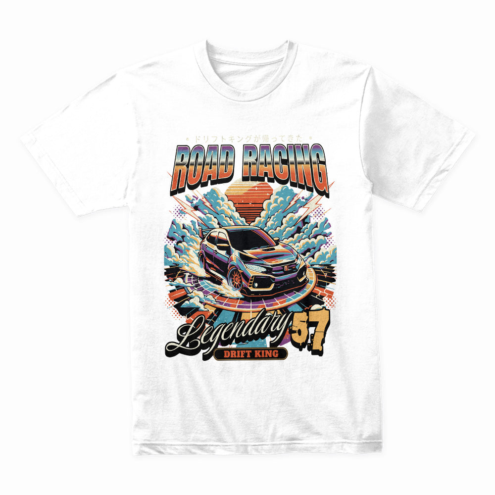Road Racing: Legendary Drift King 57 — JDM Street Racing T-Shirt