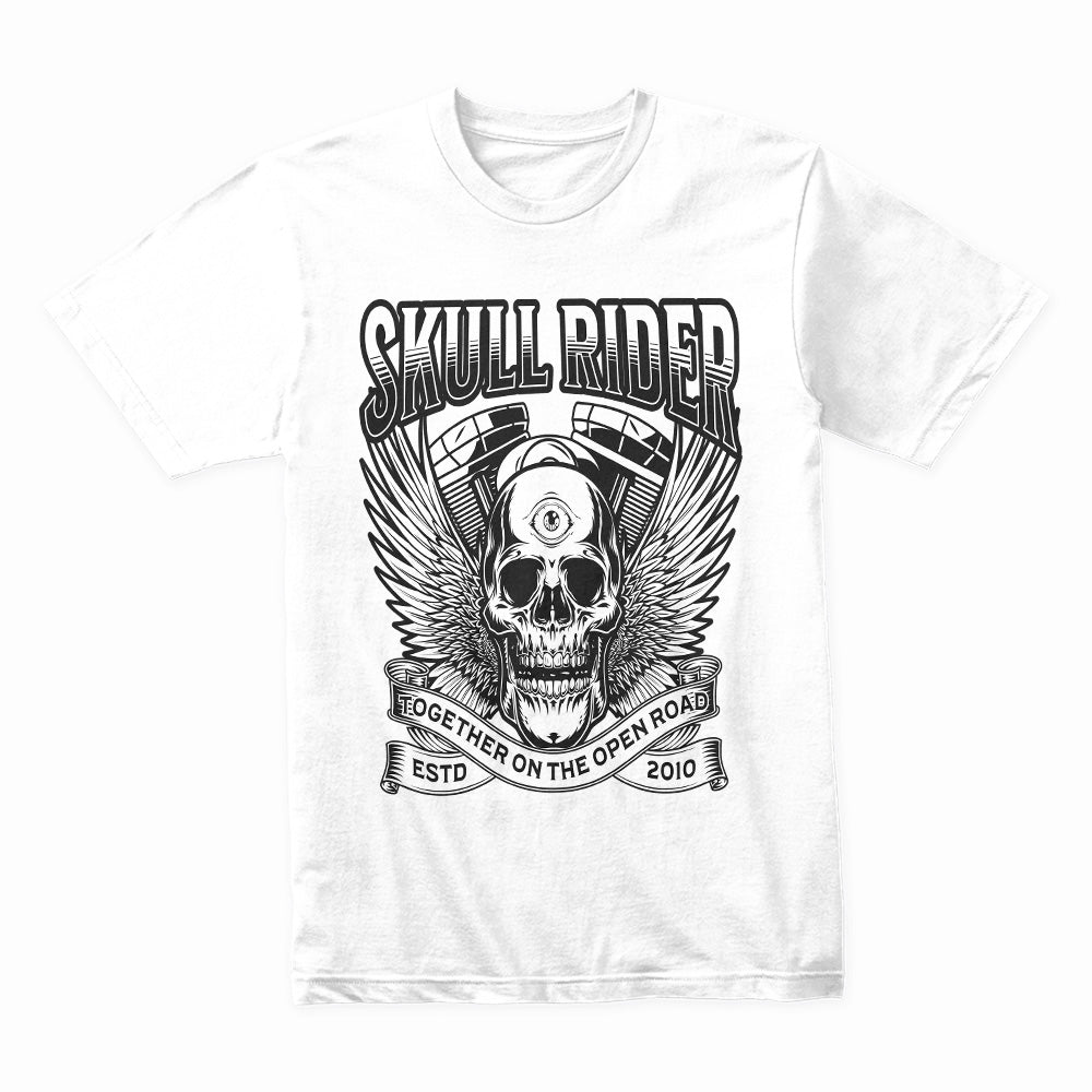 Skull Rider T-Shirt – Third Eye Biker Spirit Tee