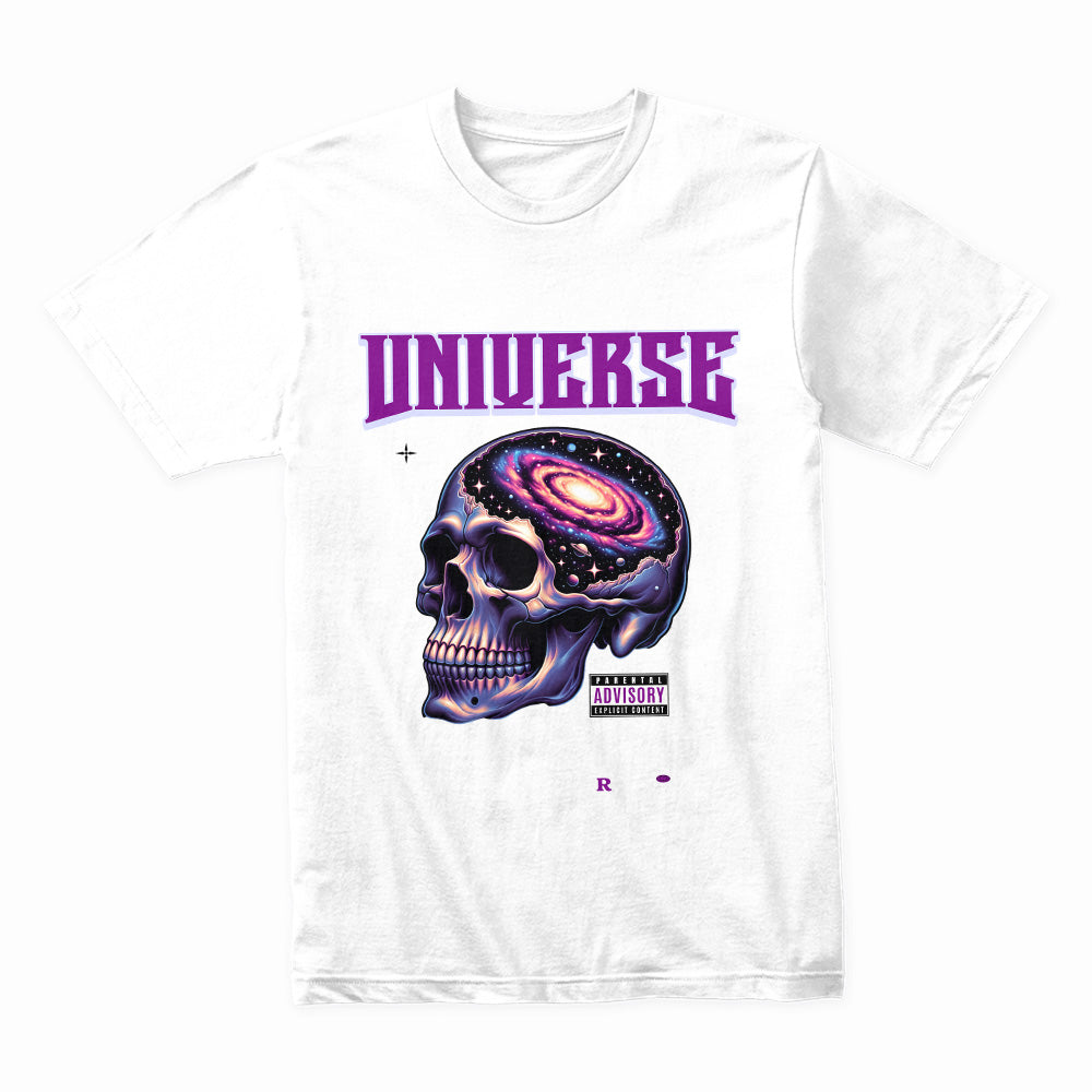 Galactic Mind: Exploring Universe Skull Tee