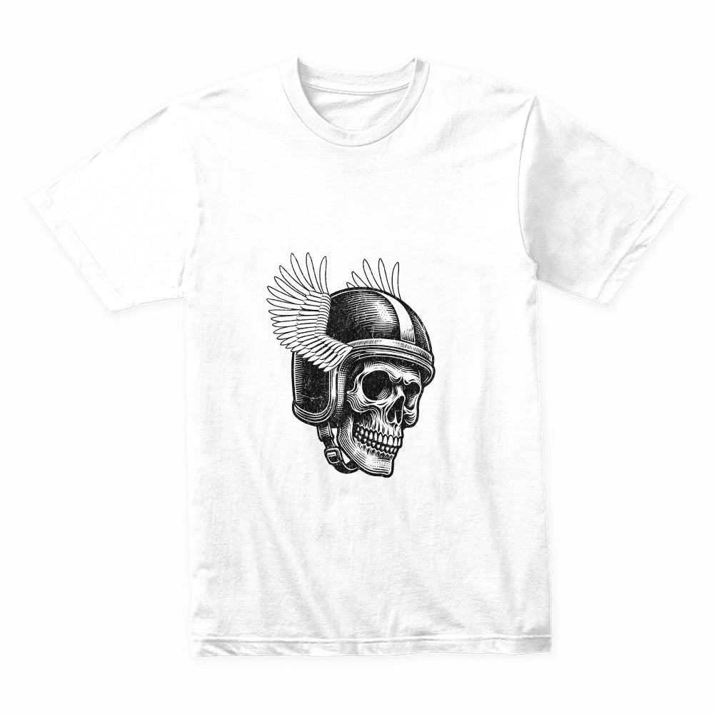 Bikers Born to Ride T-Shirt – Winged Skull Motorcycle Tee