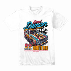 Speed Demon Born To Race Vintage NASCAR Style T-Shirt