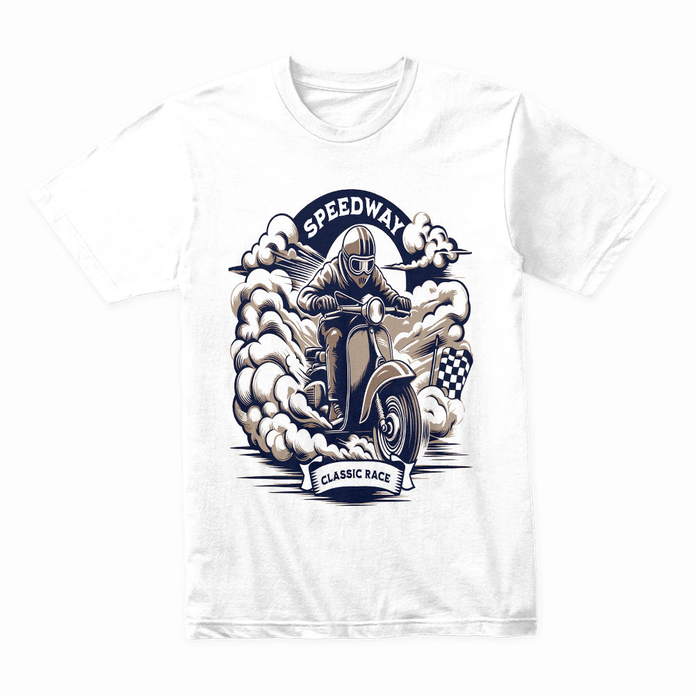 Speedway Classic Race T-Shirt – Retro Motorcycle Racing Tee