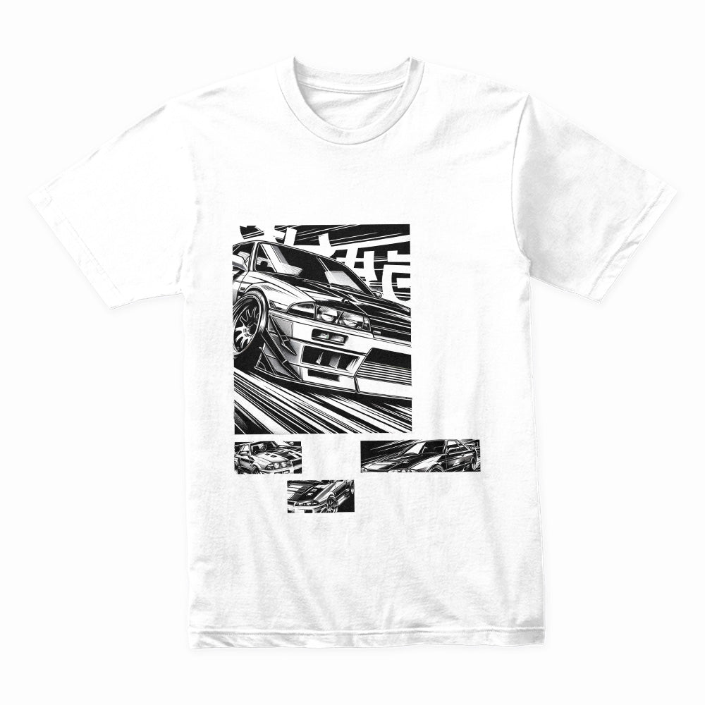 Street Racer Japan – Monochrome Drift Manga Legend T-Shirt