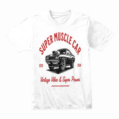 Super Muscle Car – Vintage Vibes & Super Power T-Shirt