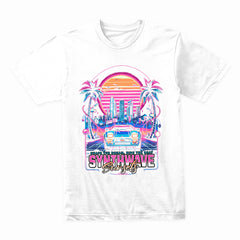 Synthwave Sunsets – Retro Neon Cityscape Vaporwave T-Shirt