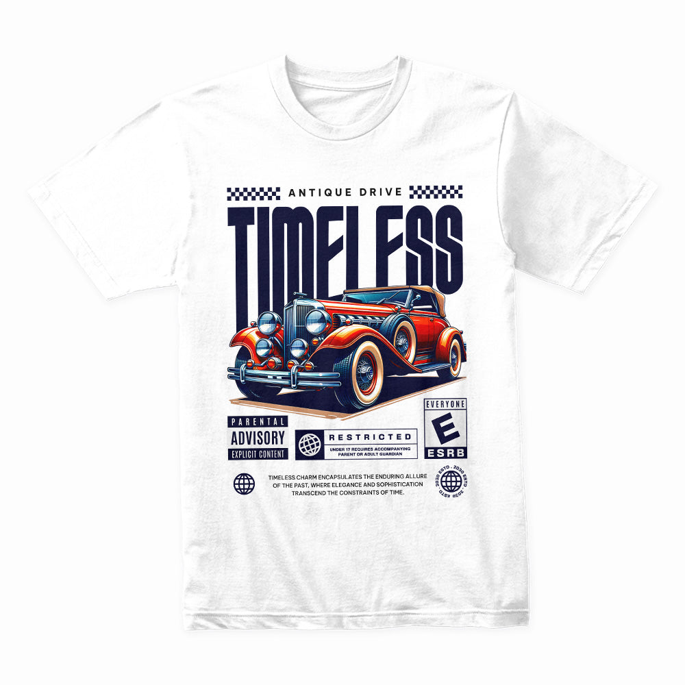 Timeless Antique Drive – Vintage Luxury Car Retro Vibe T-Shirt