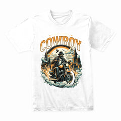 The Iron Cowboy T-Shirt – Western Biker Legend Tee