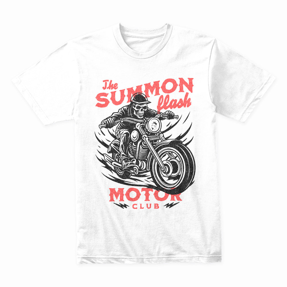 The Summon Flash Motor Club T-Shirt – Skull Rider Biker Tee
