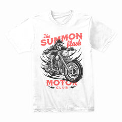 The Summon Flash Motor Club T-Shirt – Skull Rider Biker Tee