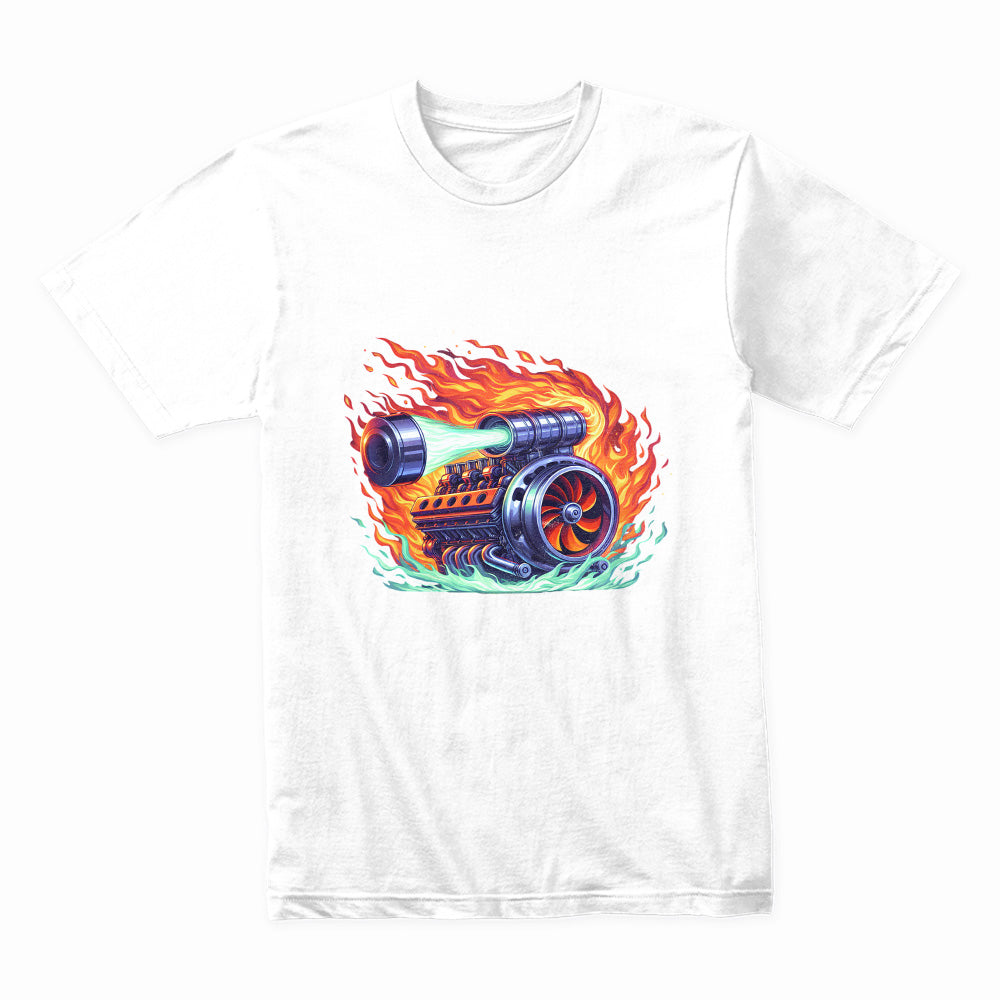 Turbo Charge Inferno – High-Boost Engine Power T-Shirt