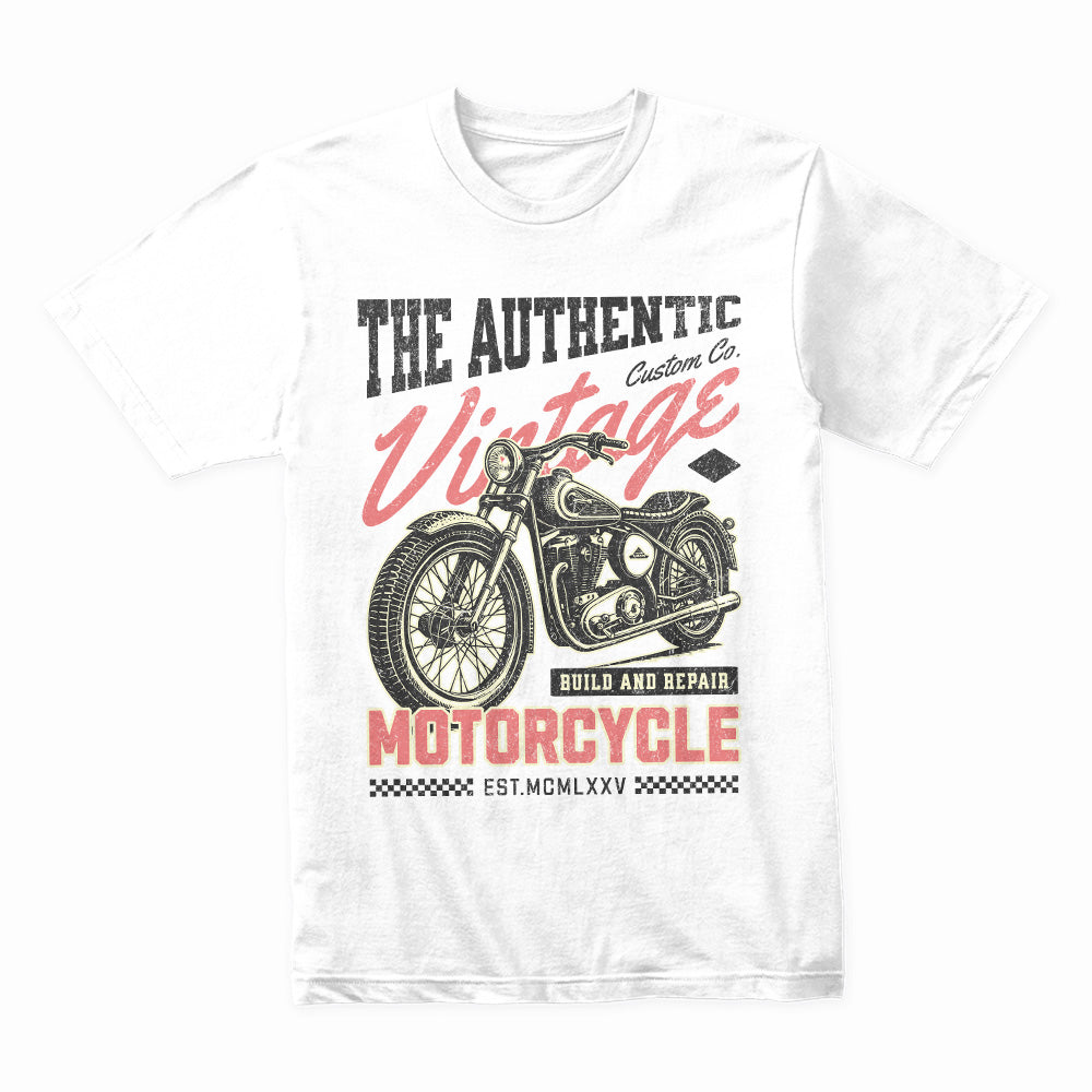 Vintage Motorcycle T-Shirt – Classic Biker Heritage Apparel