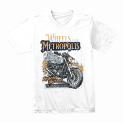 Wheels of the Metropolis Biker T-Shirt – Roaring Through the Urban Wilderness