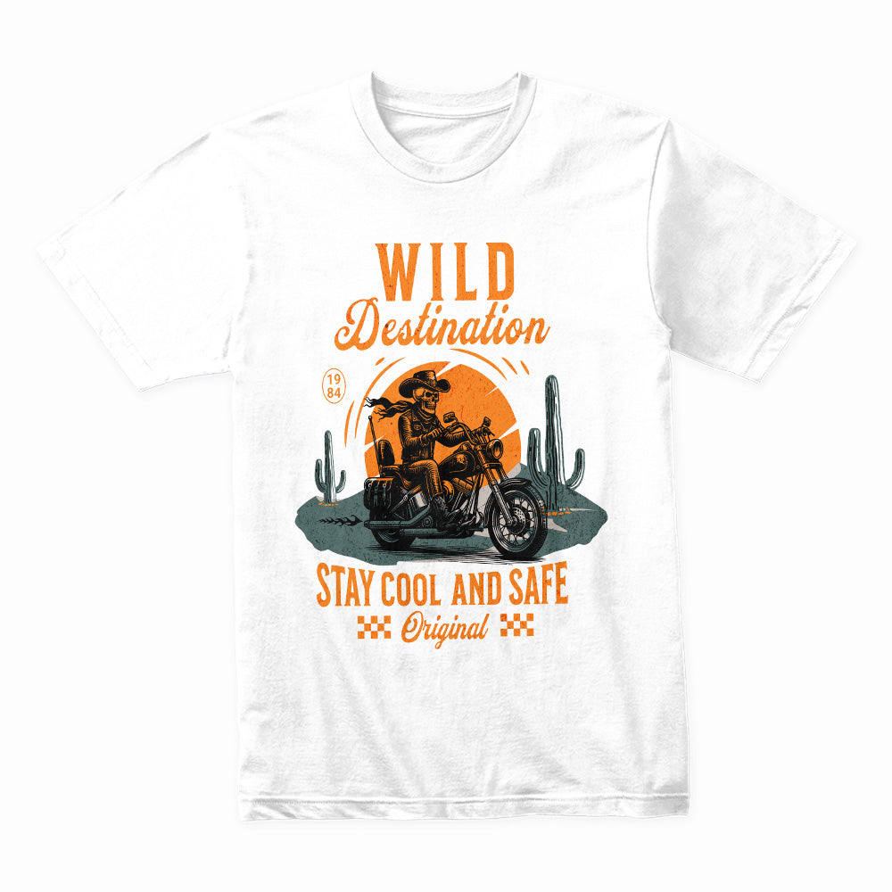 Wild Destination Biker T-Shirt – Stay Cool and Safe on the Open Road