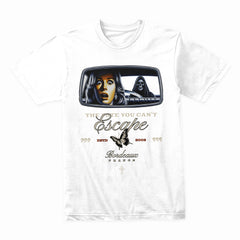 The Fate You Can’t Escape – Retro Horror Rearview Graphic T-Shirt