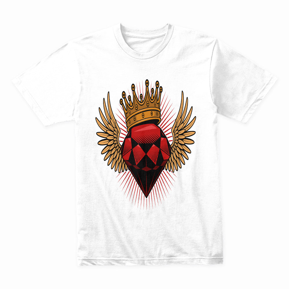 Royal Ember – Winged Heart Crown Tee
