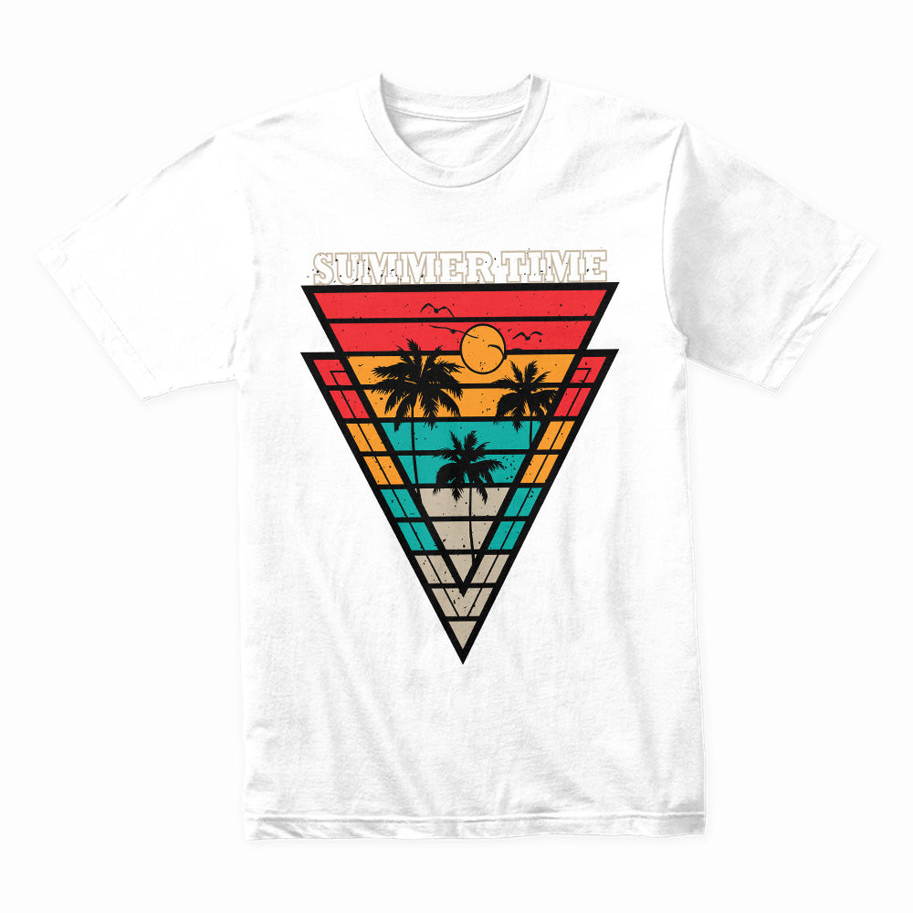 Retro Vibes: Sunset Pyramid Summer