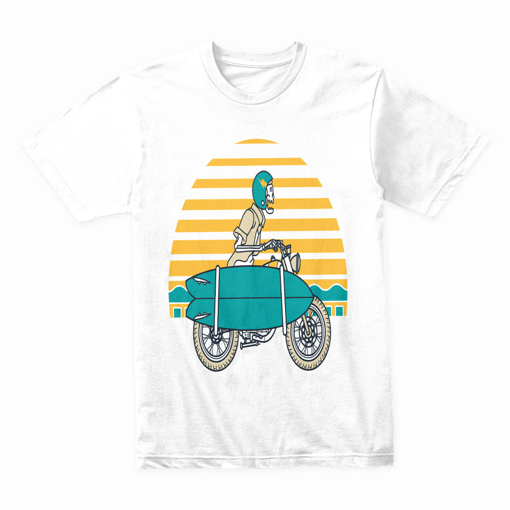 Sunset Rider: Skeleton Surf Escape Tee