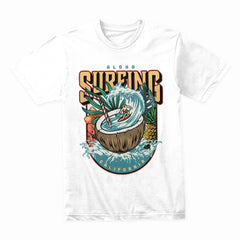 Aloha Surf Paradise: California Coconut Wave Tee