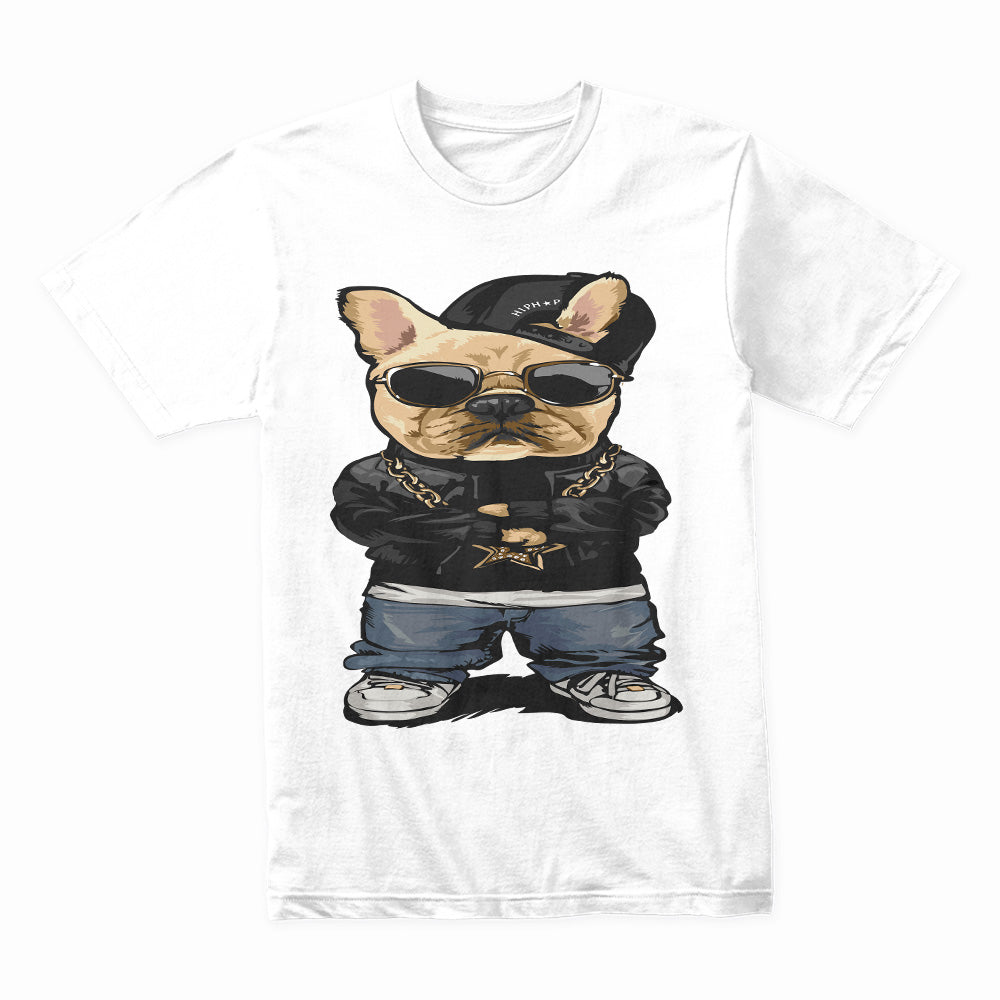 Bulldog Swagger: Hip-Hop Pup Tee