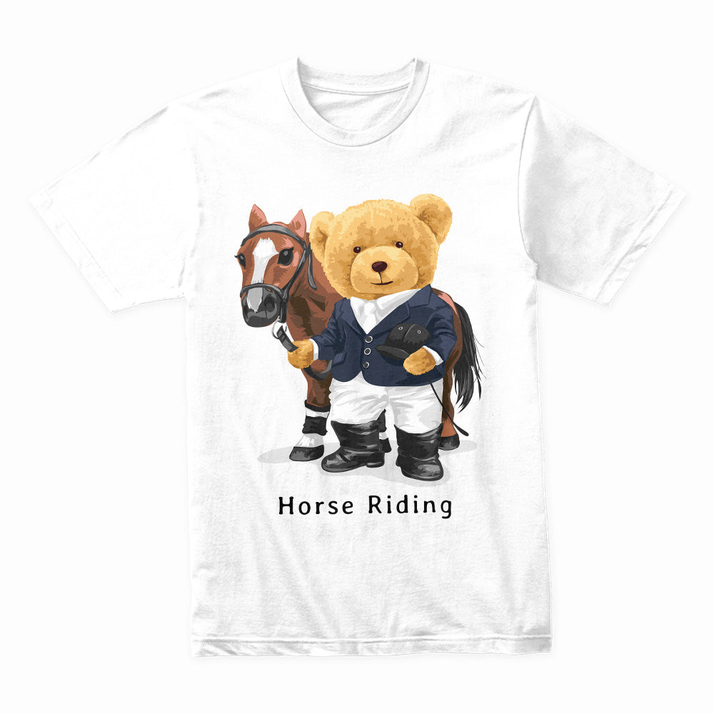 Equestrian Bear: Horse Riding Champion Tee