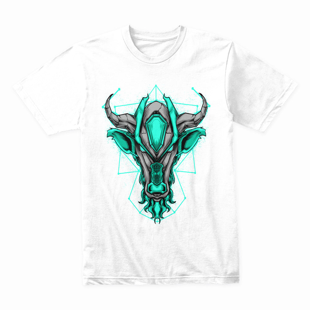 Cyber Minotaur – Neon Core Beast Tee