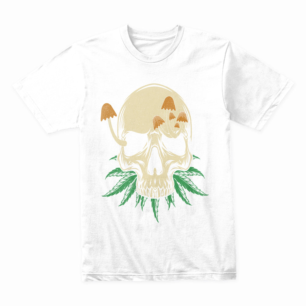 Skull Bloom: Mystic Fungi & Cannabis Fusion Tee