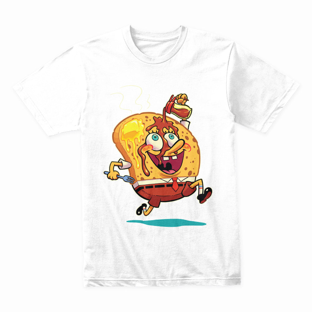Happy Toasty: Breakfast Cartoon Mashup Tee