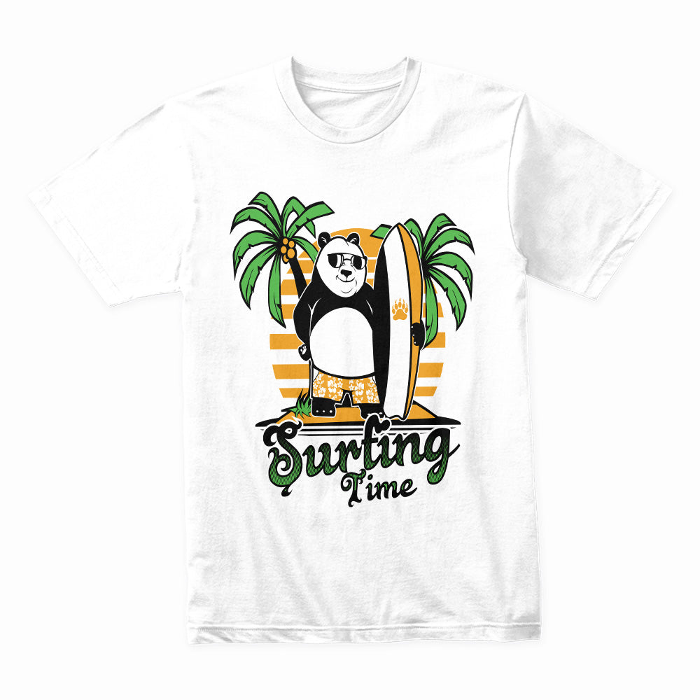 Surf & Chill – Panda Wave Rider Tee
