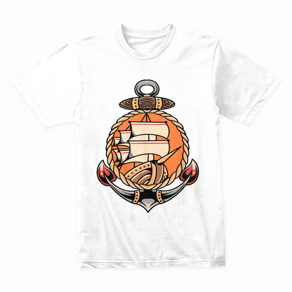 Nautical Legends – Anchor & Ship Emblem Tee