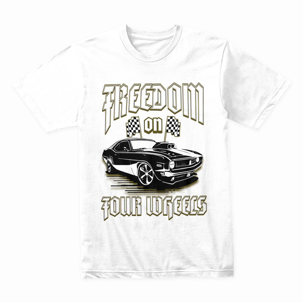 Freedom On Four Wheels: Muscle Car Power T-Shirt