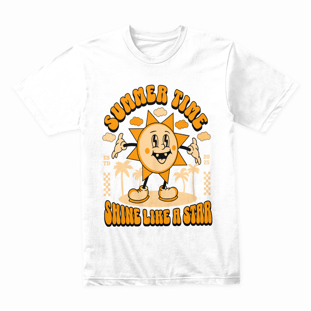 Golden Glow: Summer Time Retro Tee