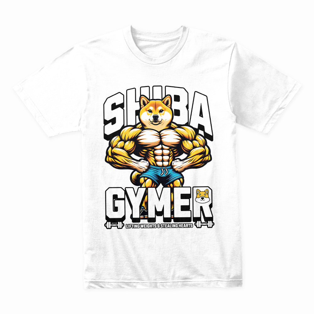 "Shuba Gymer" Funny Gym Doge T-Shirt – Lift Heavy, Steal Hearts