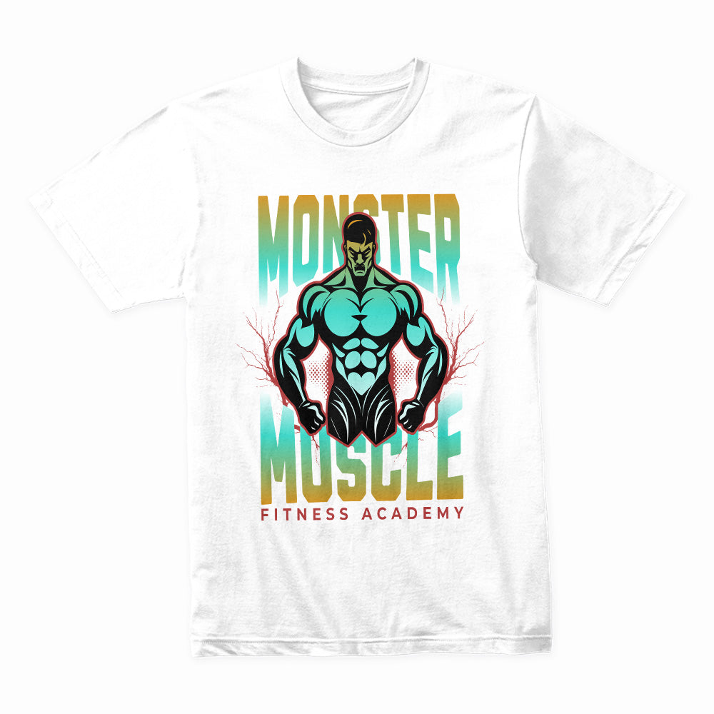 "Monster Muscle" Fitness Academy T-Shirt – Unleash Your Strength