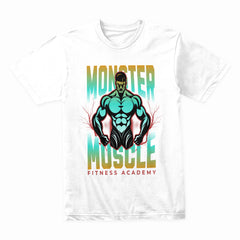 "Monster Muscle" Fitness Academy T-Shirt – Unleash Your Strength