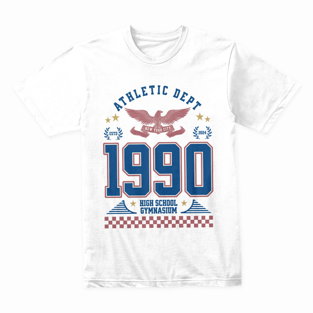 Vintage 1990 Athletic Dept. Gymnasium T-Shirt – Retro Sportswear Style