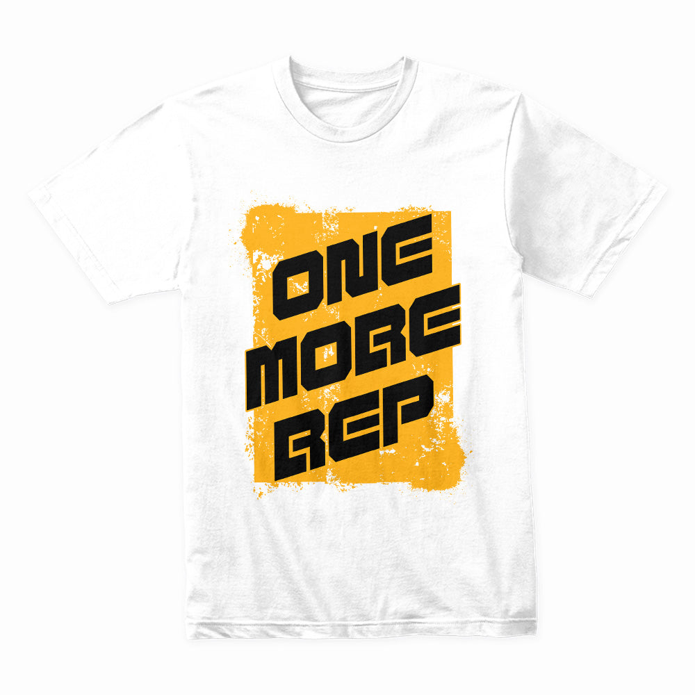 One More Rep – Motivational Gym T-Shirt | Push Beyond Limits Workout Tee