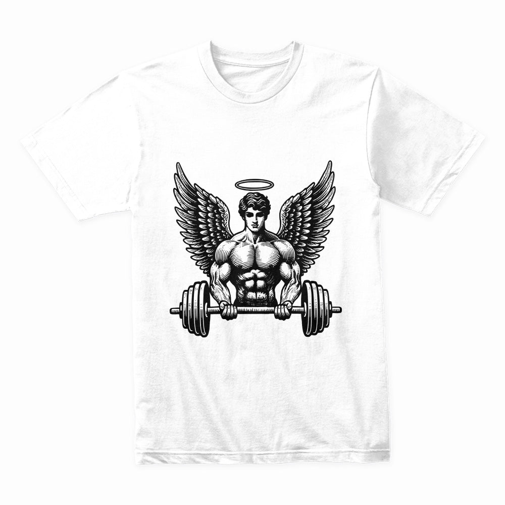 "Spirit Angel Workout" Gym T-Shirt – Trust, Energy & Strength