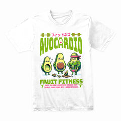 "Avocardio Fruit Fitness" Funny Gym T-Shirt – Sweat Now, Guac Later!