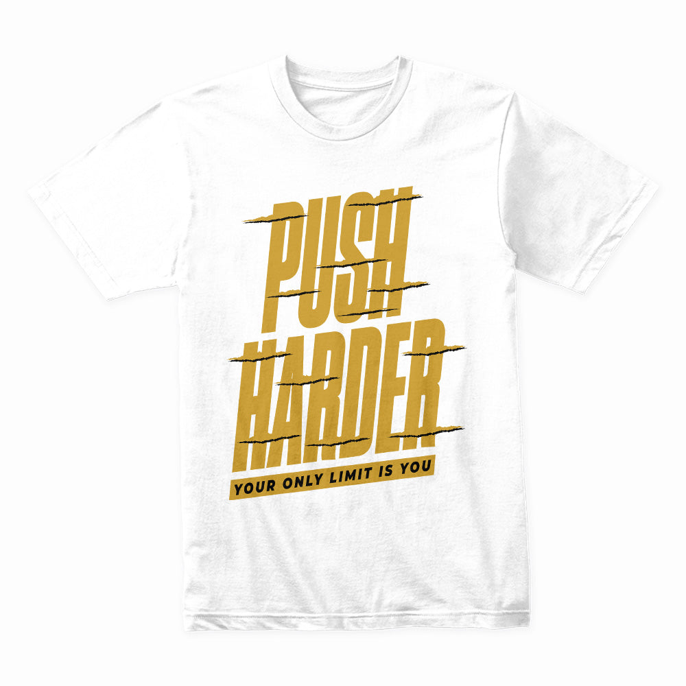 "Push Harder" Motivational Gym T-Shirt – Your Only Limit Is You